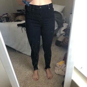 NWOT black Topshop Moto Denim Jamie Jean